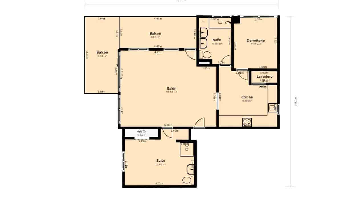 2 bedroom Apartment for sale in Finestrat with pool - € 299,995 (Ref: 9078101)