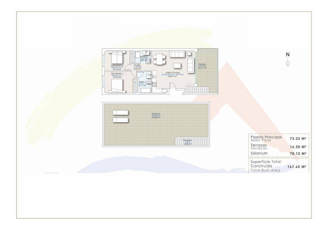 2 slaapkamer Penthouse te koop in Finestrat met zwembad garage - € 320.000 (Ref: 9089950)