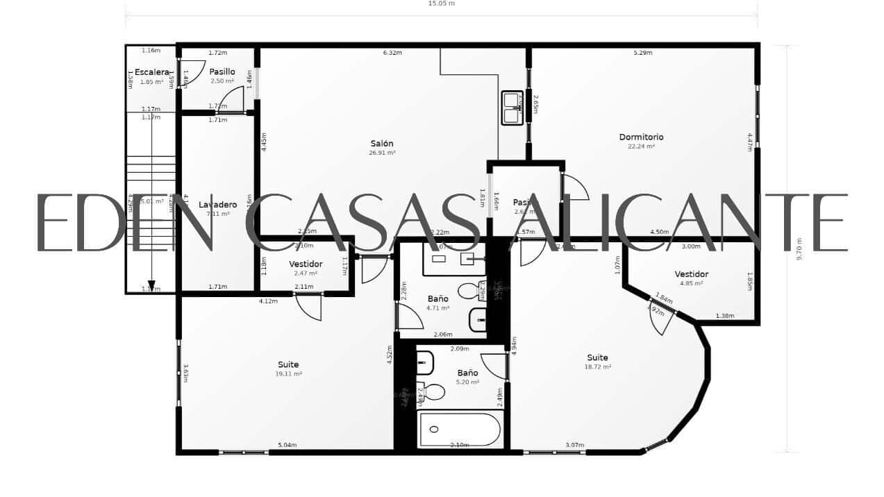 5 bedroom Villa for sale in Busot with pool - € 465,000 (Ref: 9347614)