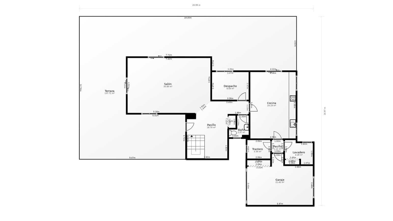 5 makuuhuone Huvila myytävänä paikassa San Juan de Alicante / Sant Joan d'Alacant mukana uima-altaan 
autotalli - 770 000 € (Ref: 9383174)