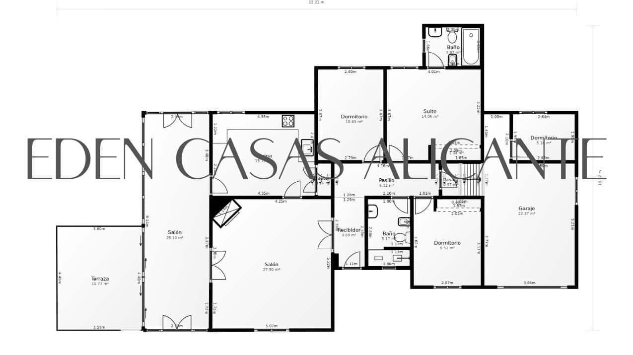 4 bedroom Villa for sale in Busot with pool garage - € 395,000 (Ref: 9551882)