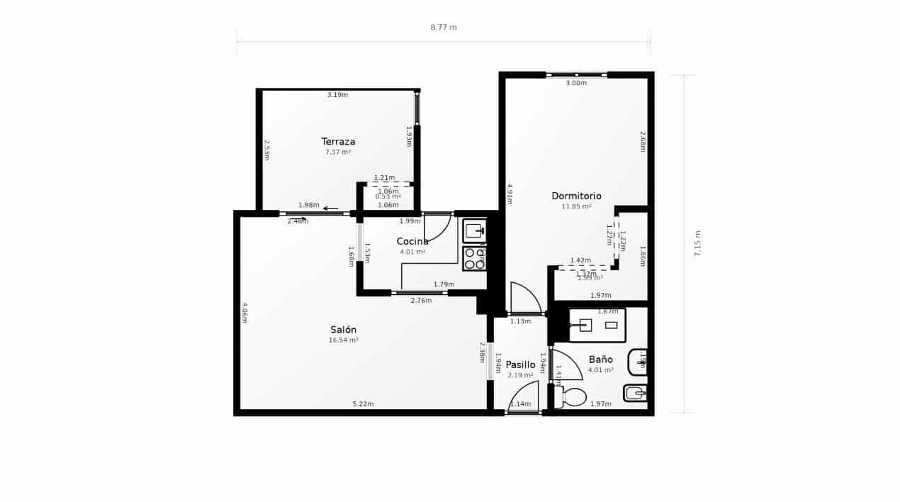 1 bedroom Flat for sale in La Villajoyosa / Vila Joiosa with pool - € 190,000 (Ref: 9949945)
