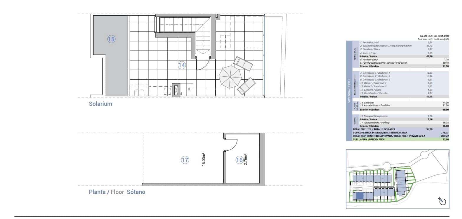 3 Zimmer Reihenhaus zu verkaufen in El Campello mit Pool - 537.000 € (Ref: 9952752)