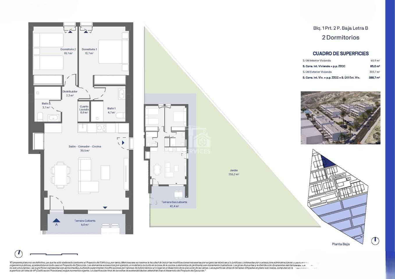 2 soverom Leilighet til salgs i Arico med svømmebasseng garasje - € 379 500 (Ref: 9165180)