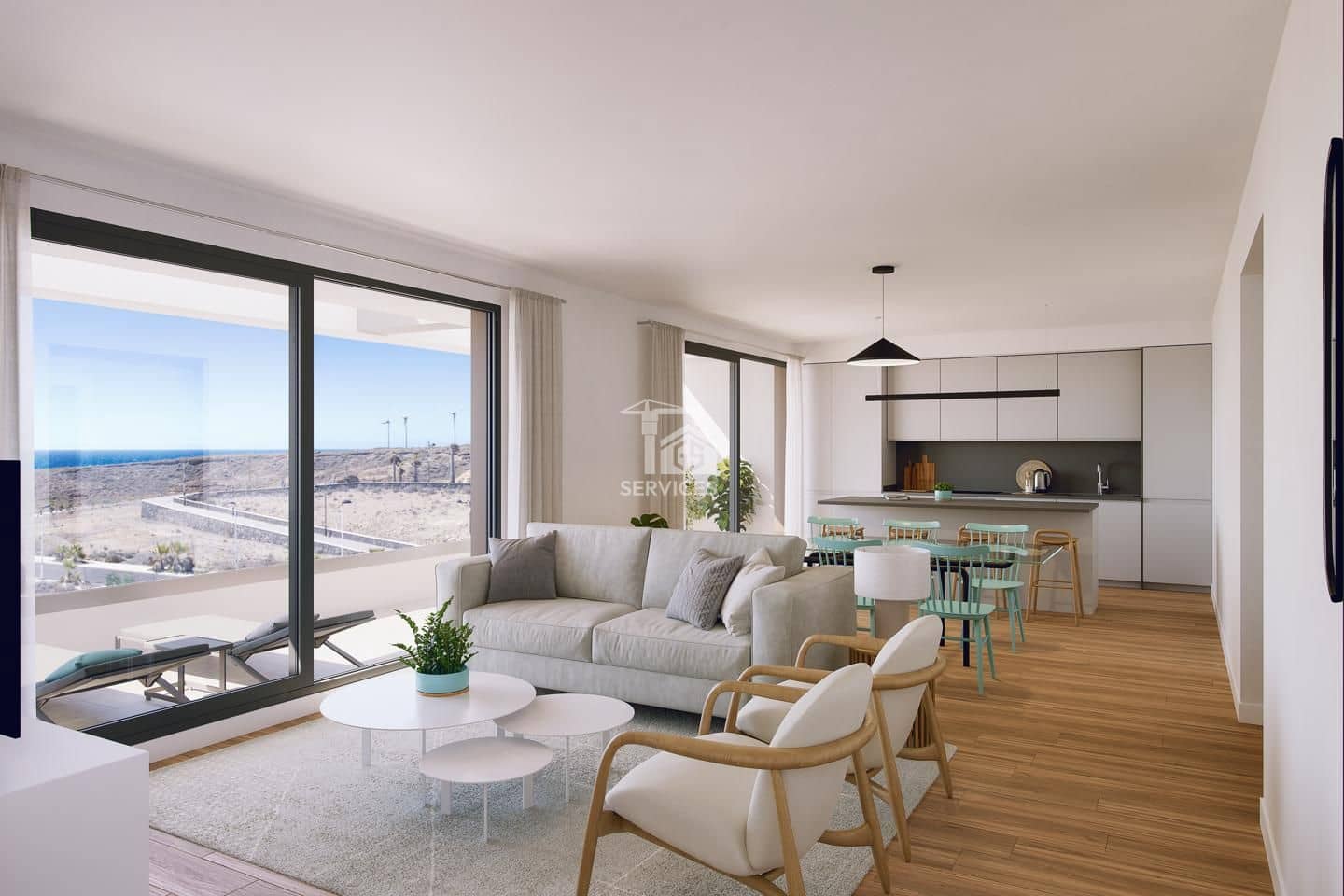 2 soverom Leilighet til salgs i Arico med svømmebasseng garasje - € 379 500 (Ref: 9165180)