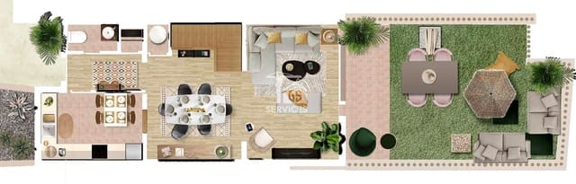 3 slaapkamer Villa te koop in San Miguel de Abona met zwembad garage - € 405.000 (Ref: 9227661)