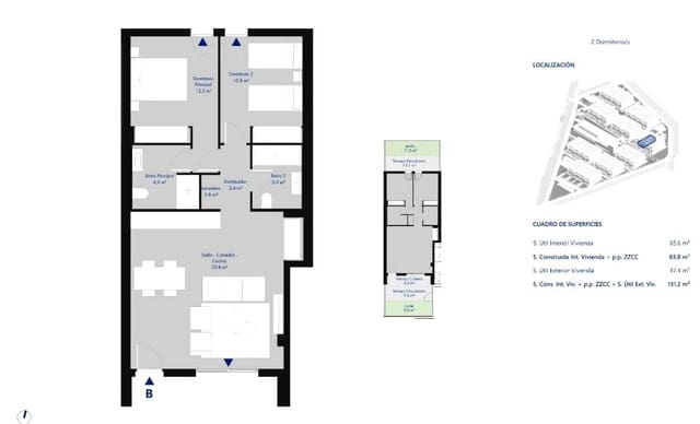 2 camera da letto Appartamento in vendita in Arico con piscina garage - 313.060 € (Rif: 9406980)