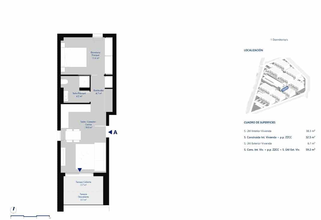 1 soveværelse Lejlighed til salg i Arico med swimmingpool garage - € 243.385 (Ref: 9406981)
