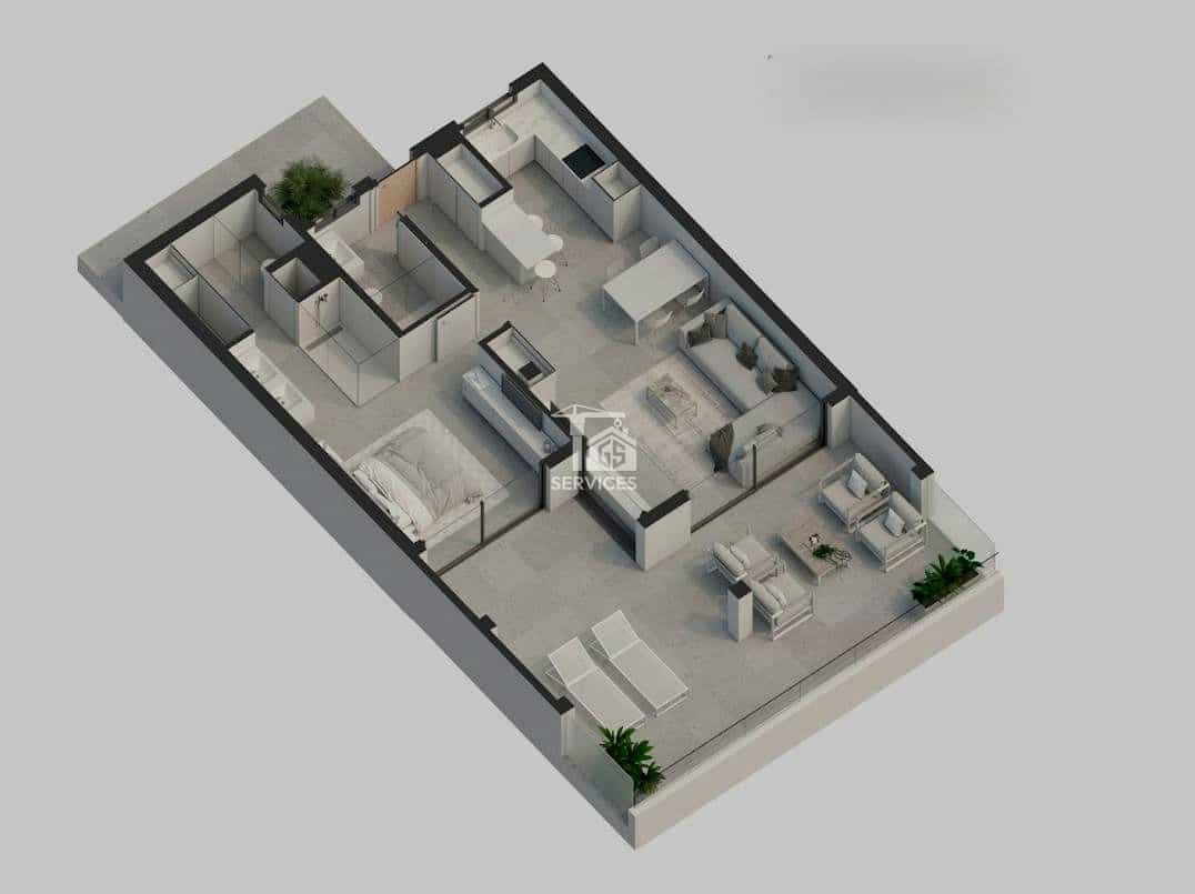 1 makuuhuone Asunto myytävänä paikassa Arona mukana uima-altaan 
autotalli - 399 000 € (Ref: 9407918)