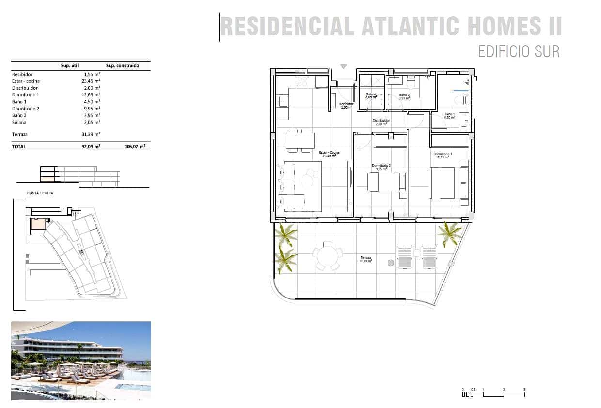 2 Zimmer Wohnung zu verkaufen in Costa Adeje mit Pool Garage - 590.000 € (Ref: 9413709)