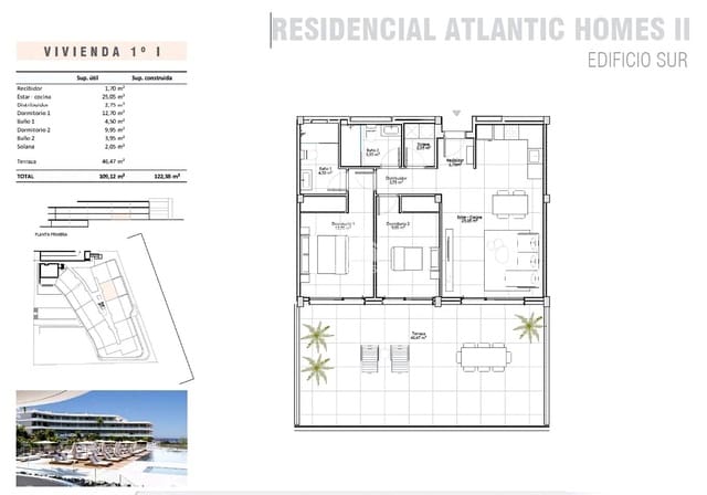 2 slaapkamer Flat te koop in Playa de Fañabé Alto, Adeje met zwembad garage - € 550.000 (Ref: 9413710)