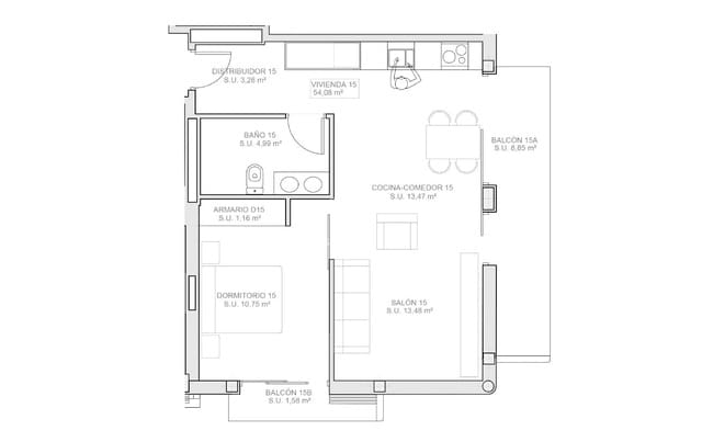 1 sovrum Lägenhet till salu i Casco Urbano, Adeje med pool - 340 000 € (Ref: 9419287)