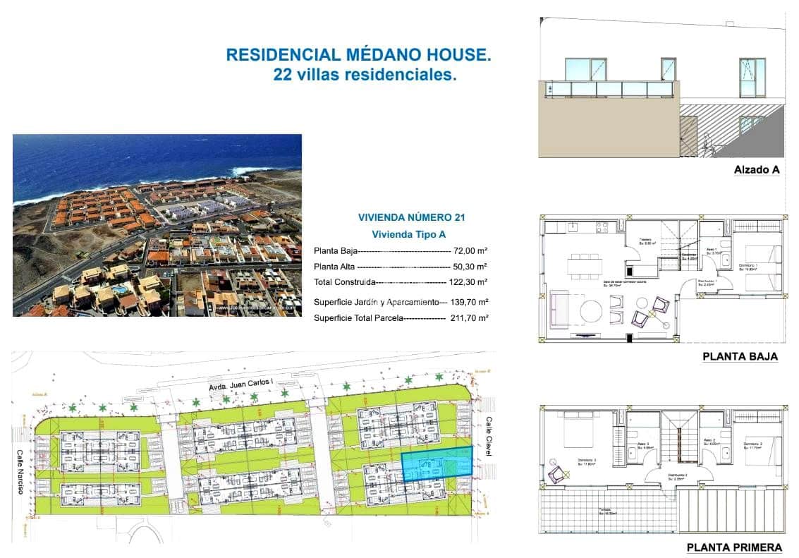 3 soveværelse Villa til salg i Granadilla de Abona med garage - € 495.424 (Ref: 9441046)