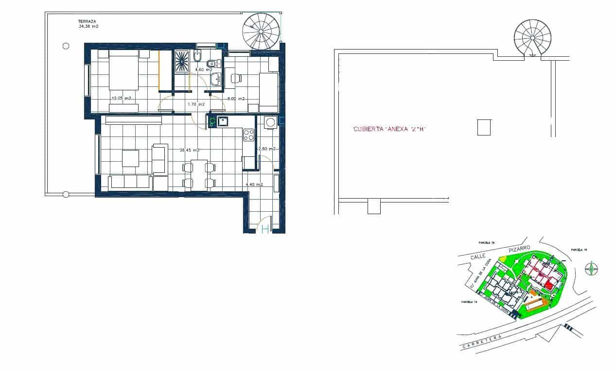 2 Zimmer Wohnung zu verkaufen in Granadilla de Abona mit Pool Garage - 500.000 € (Ref: 9475674)
