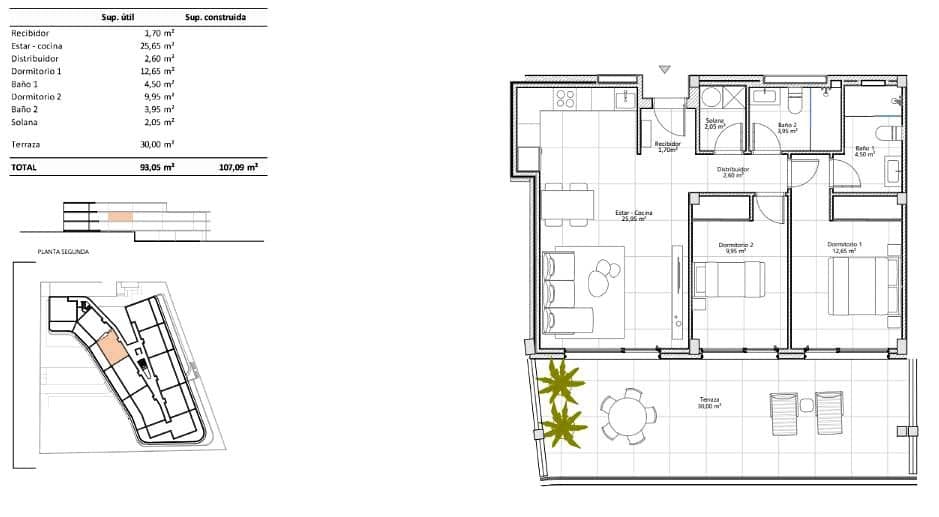 2 bedroom Flat for sale in Costa Adeje with pool garage - € 670,000 (Ref: 9494457)