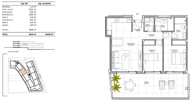 2 soveværelse Lejlighed til salg i Playa de Fañabé Alto, Adeje med swimmingpool garage - € 670.000 (Ref: 9494457)