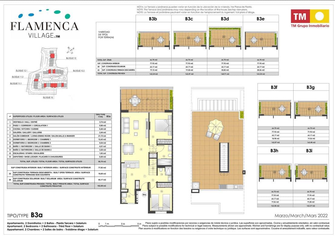 2 soveværelse Penthouse til salg i Playa Flamenca med swimmingpool garage - € 519.000 (Ref: 10004612)