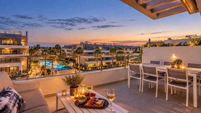 2 soveværelse Penthouse til salg i Playa Flamenca, Orihuela med swimmingpool garage - € 519.000 (Ref: 10004612)