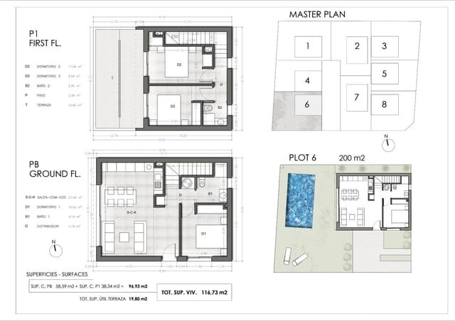 3 bedroom Villa for sale in Los Dolses, Orihuela with pool - € 499,900 (Ref: 9615494)