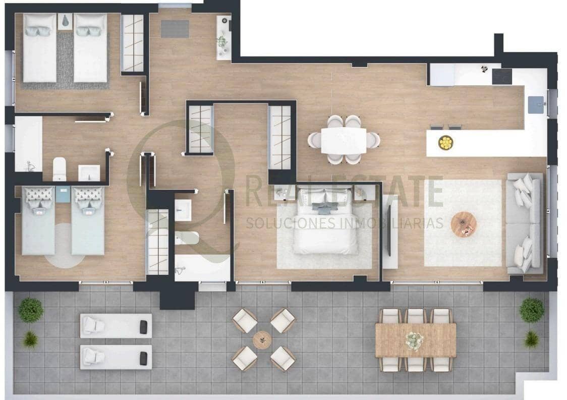 3 bedroom Flat for sale in Alicante / Alacant city with pool garage - € 499,000 (Ref: 9619263)