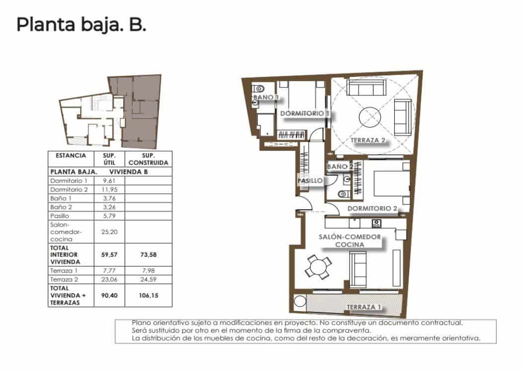 Apartamento Playa de 2 habitaciones en Torrevieja en venta con piscina - 268.000 € (Ref: 9652039)