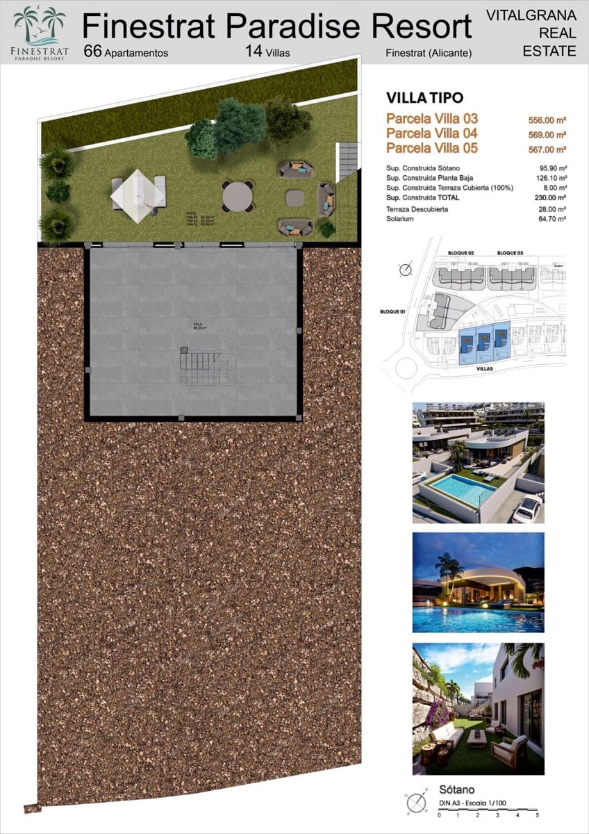 3 sypialnia Mieszkanie na sprzedaż w Finestrat z basenem garażem - 725 000 € (Ref: 9674259)