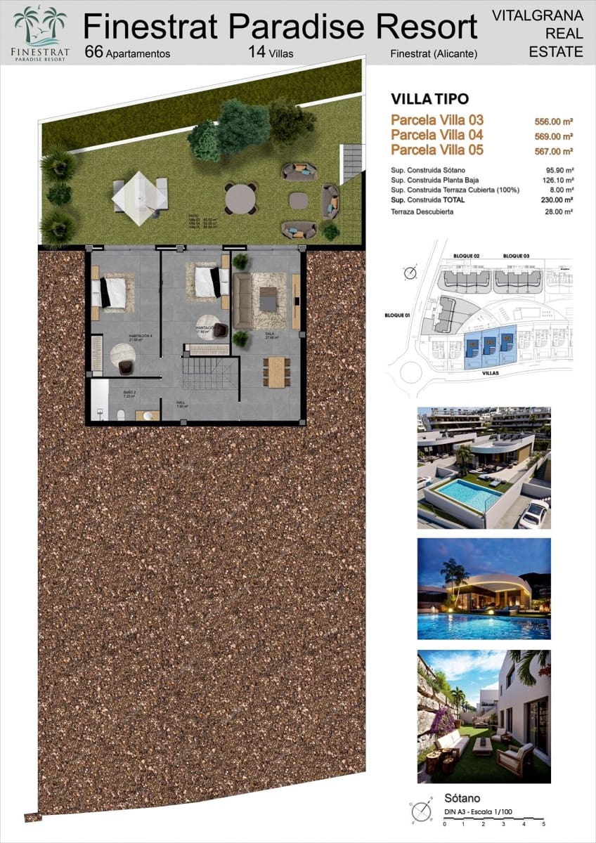 3 bedroom Flat for sale in Finestrat with pool garage - € 725,000 (Ref: 9674259)