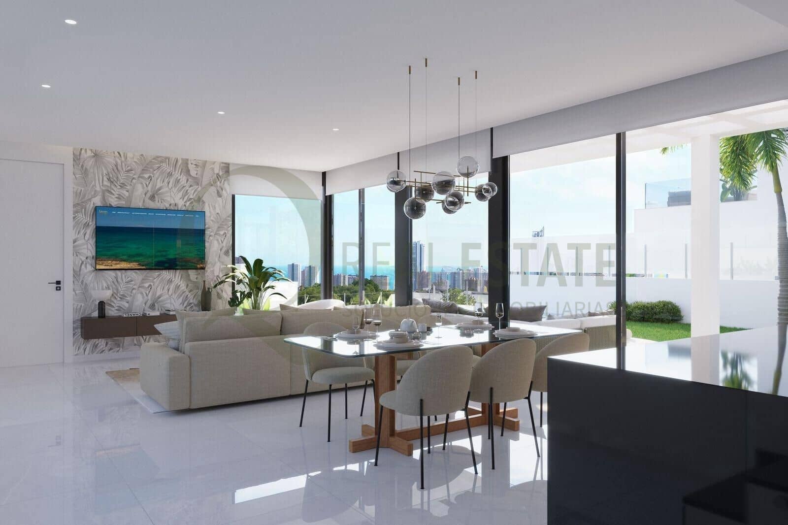 3 sypialnia Willa na sprzedaż w Finestrat z basenem garażem - 1 200 000 € (Ref: 9719988)