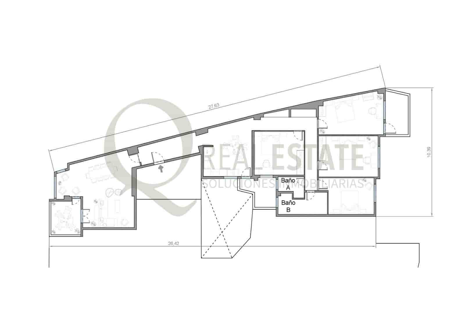 4 slaapkamer Flat te koop in Alicante stad - € 395.500 (Ref: 9738585)