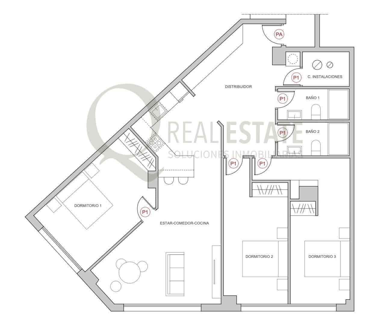 3 bedroom Flat for sale in San Vicente / Sant Vicent del Raspeig with pool - € 229,000 (Ref: 9741760)