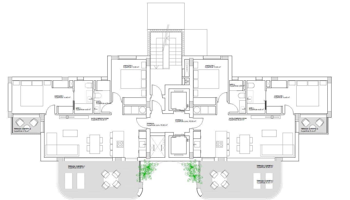 2 Zimmer Apartment zu verkaufen in Guardamar del Segura mit Pool - 299.000 € (Ref: 9396099)