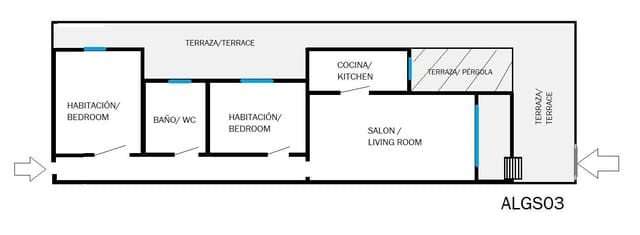 2 sovrum Lägenhet att hyra i Puerto Deportivo, Guardamar del Segura med pool - 800 € (Ref: 9468543)