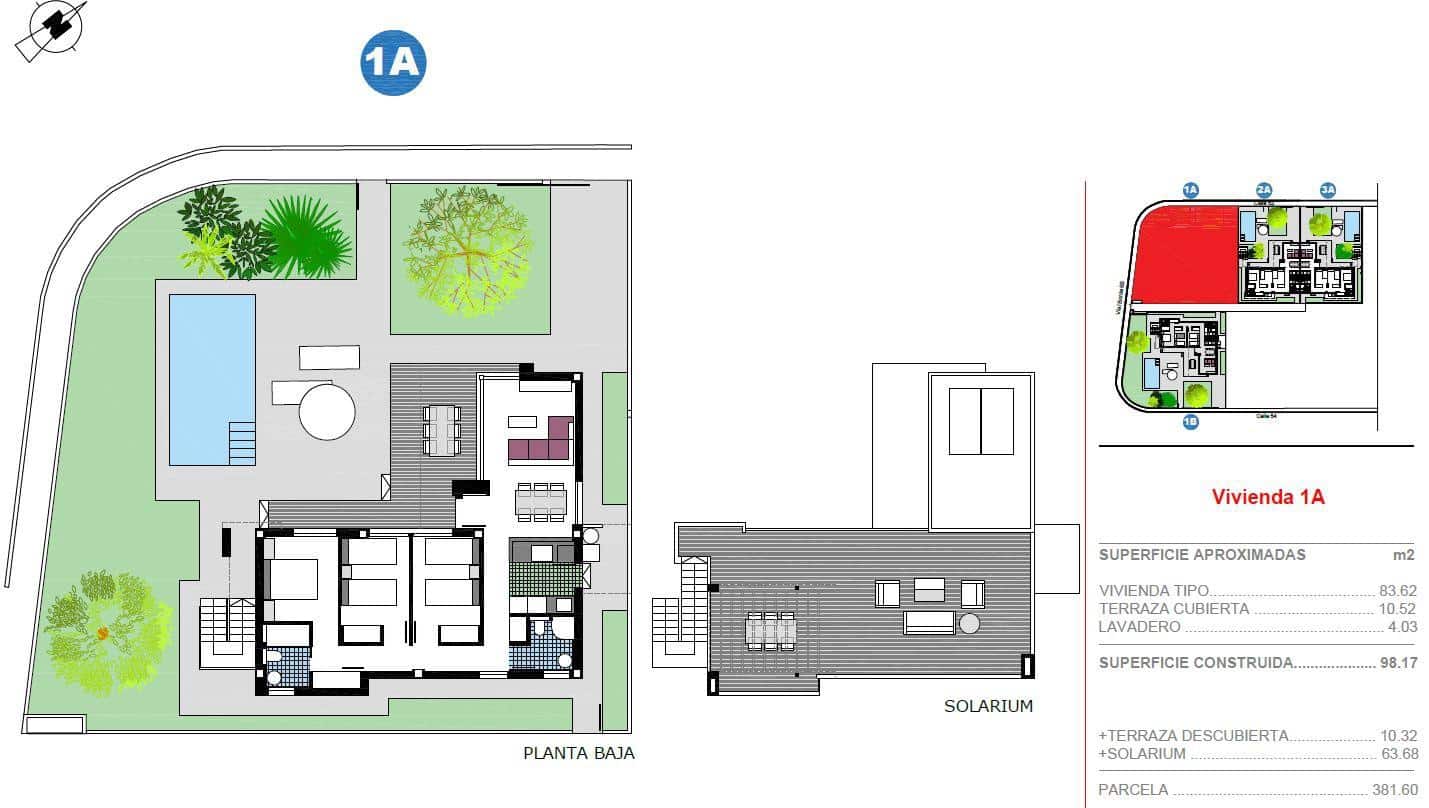 3 chambre Villa/Maison à vendre à Els Poblets avec piscine garage - 415 000 € (Ref: 9449913)