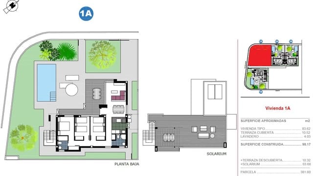 3 chambre Villa/Maison à vendre à Els Poblets avec piscine garage - 415 000 € (Ref: 9449913)