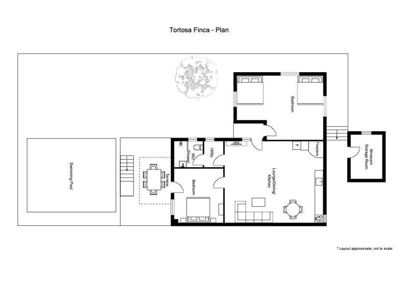 2 soveværelse Finca/Landehus til salg i Tortosa med swimmingpool garage - € 195.000 (Ref: 10062292)