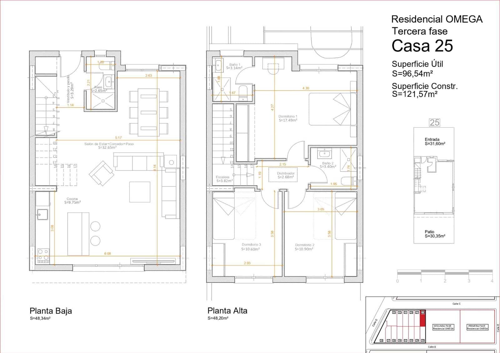 3 camera da letto Villetta a Schiera in vendita in Pulianas - 275.000 € (Rif: 9414143)