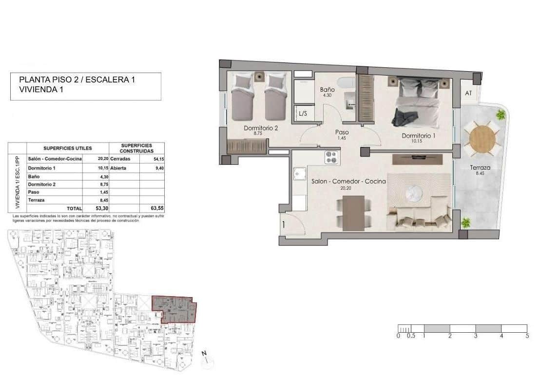 2 soverom Leilighet til salgs i Santa Pola med svømmebasseng garasje - € 245 000 (Ref: 10181756)