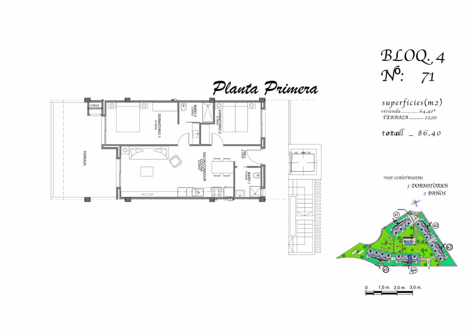 2 sypialnia Apartament na sprzedaż w Guardamar del Segura z basenem garażem - 227 000 € (Ref: 10181764)