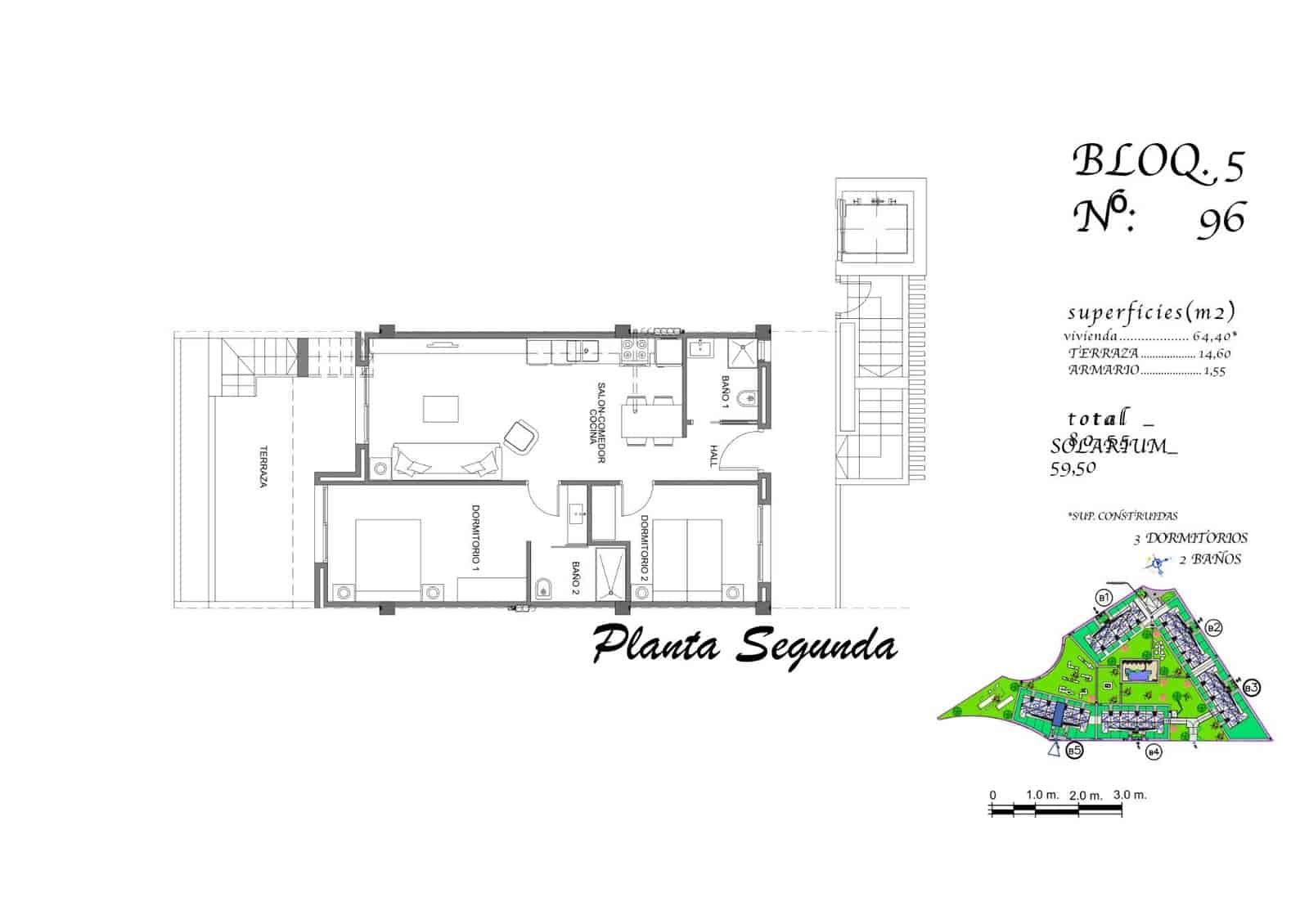 2 slaapkamer Penthouse te koop in Guardamar del Segura met zwembad garage - € 249.000 (Ref: 10181765)