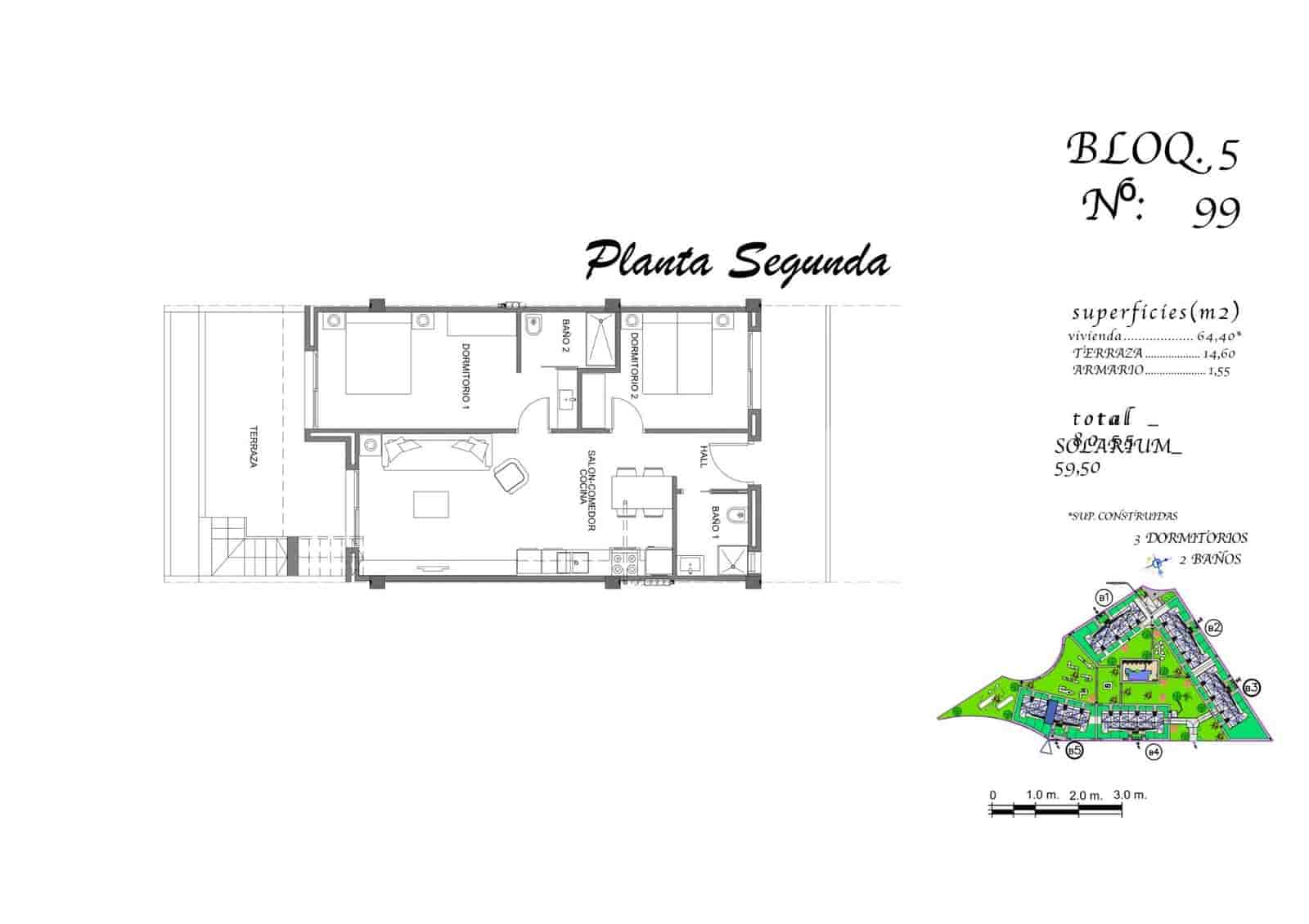 2 slaapkamer Penthouse te koop in Guardamar del Segura met zwembad garage - € 249.000 (Ref: 10181765)