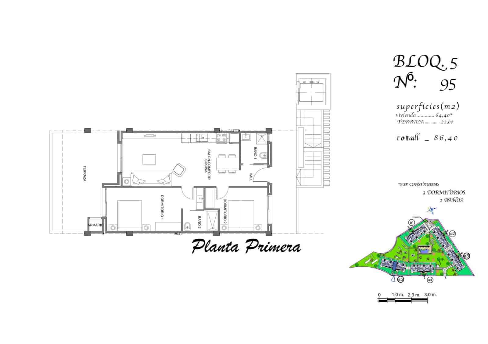 2 soverom Leilighet til salgs i Guardamar del Segura med svømmebasseng garasje - € 222 000 (Ref: 10181766)