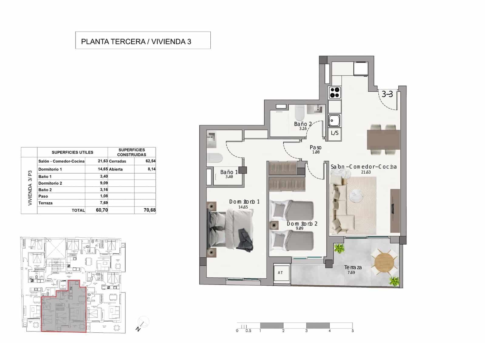 2 makuuhuone Huoneisto myytävänä paikassa Santa Pola mukana uima-altaan - 283 000 € (Ref: 10181776)