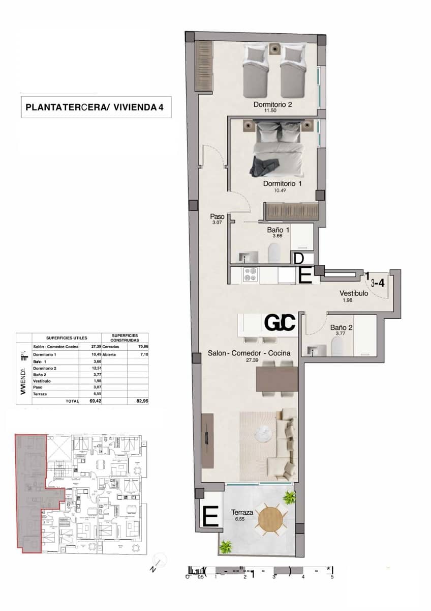 2 slaapkamer Appartement te koop in Santa Pola met zwembad - € 293.000 (Ref: 10181777)
