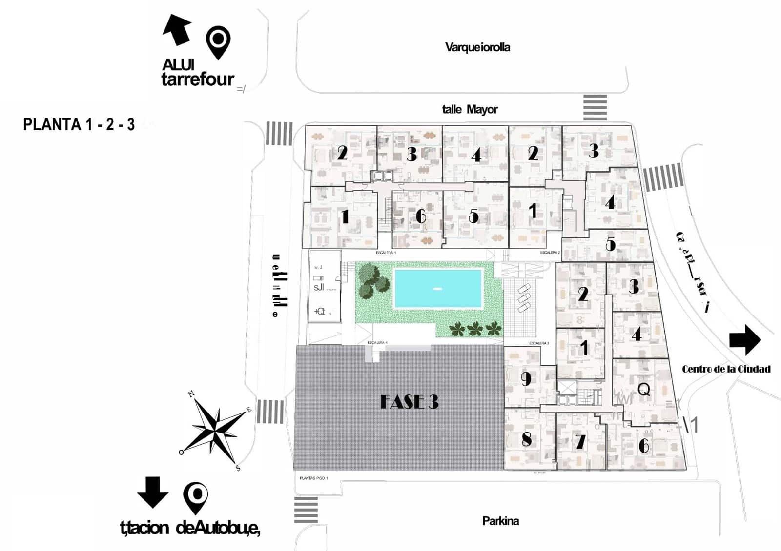 2 sovrum Takvåning till salu i Santa Pola med pool garage - 350 000 € (Ref: 10181778)