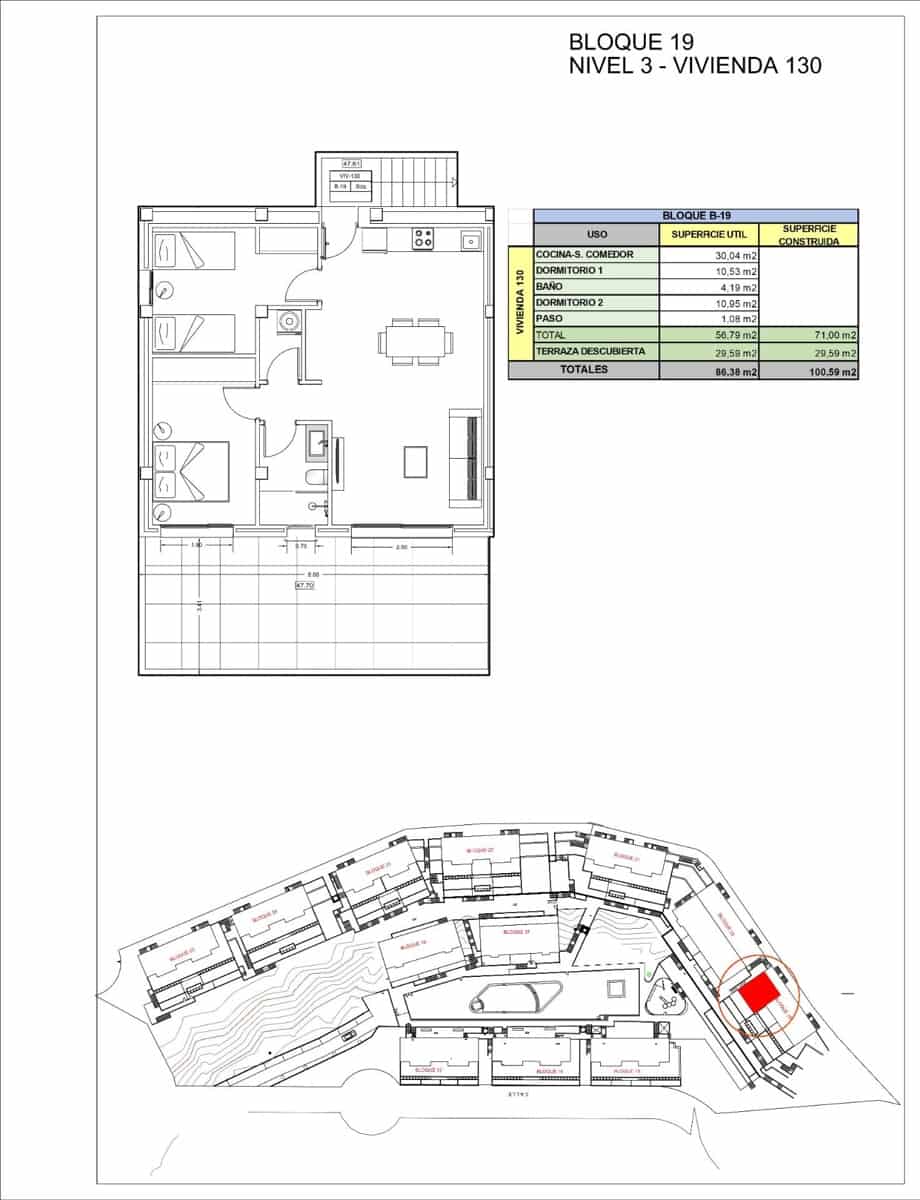 2 sovrum Lägenhet till salu i Xeresa med pool garage - 263 000 € (Ref: 10181781)