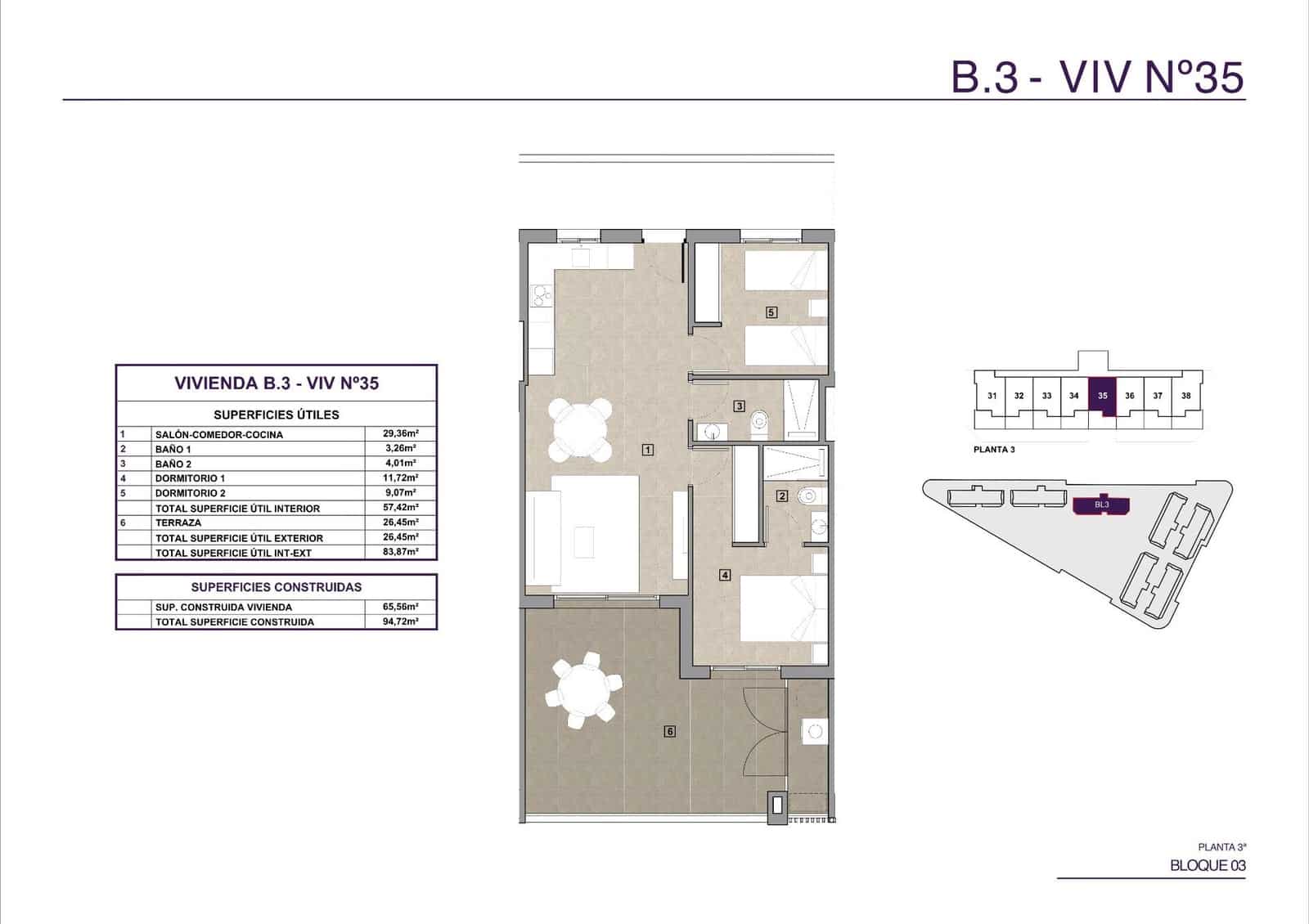2 slaapkamer Appartement te koop in La Mata met zwembad garage - € 350.000 (Ref: 10181784)