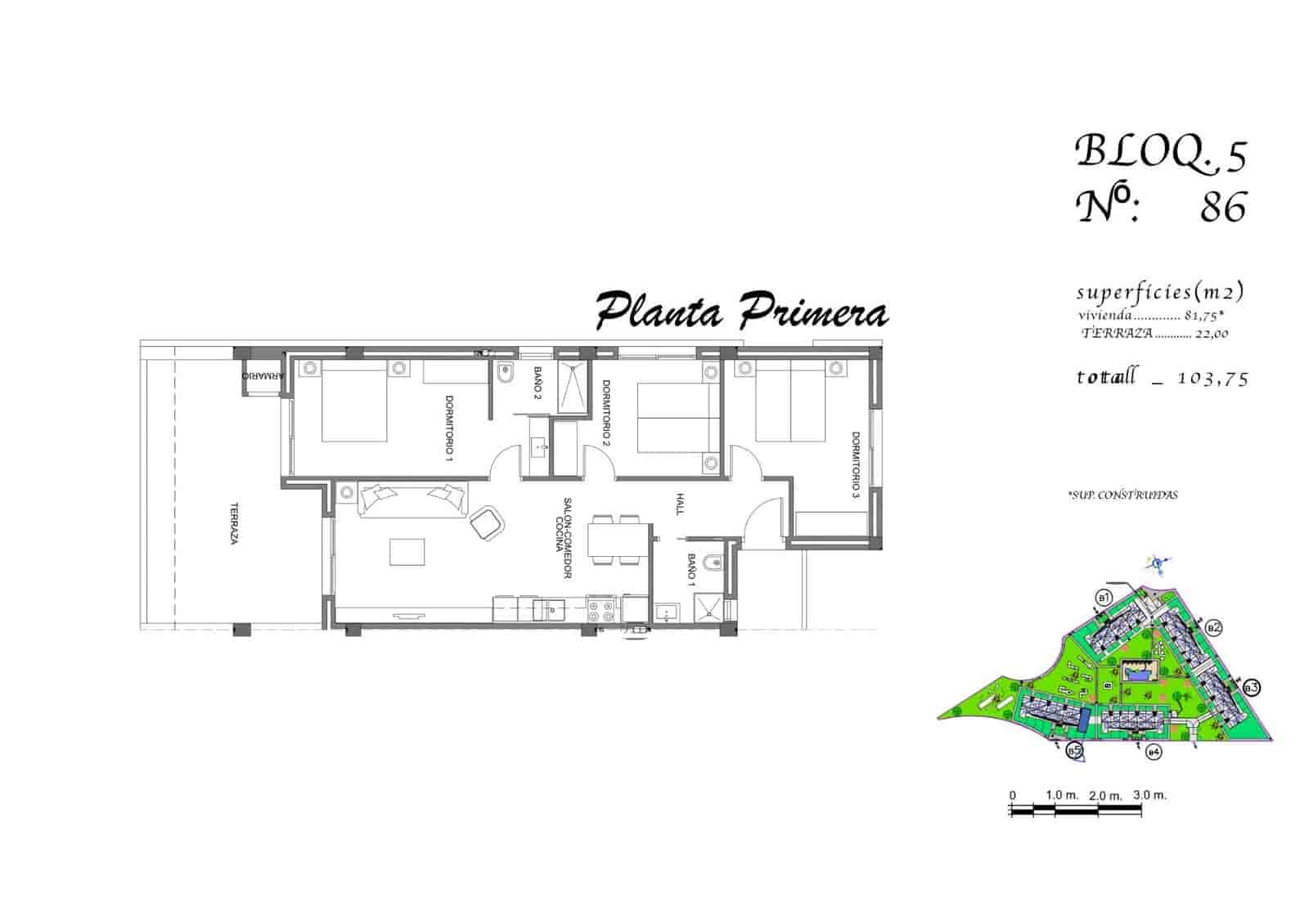 Apartamento de 3 habitaciones en Guardamar del Segura en venta con piscina garaje - 241.000 € (Ref: 10181787)