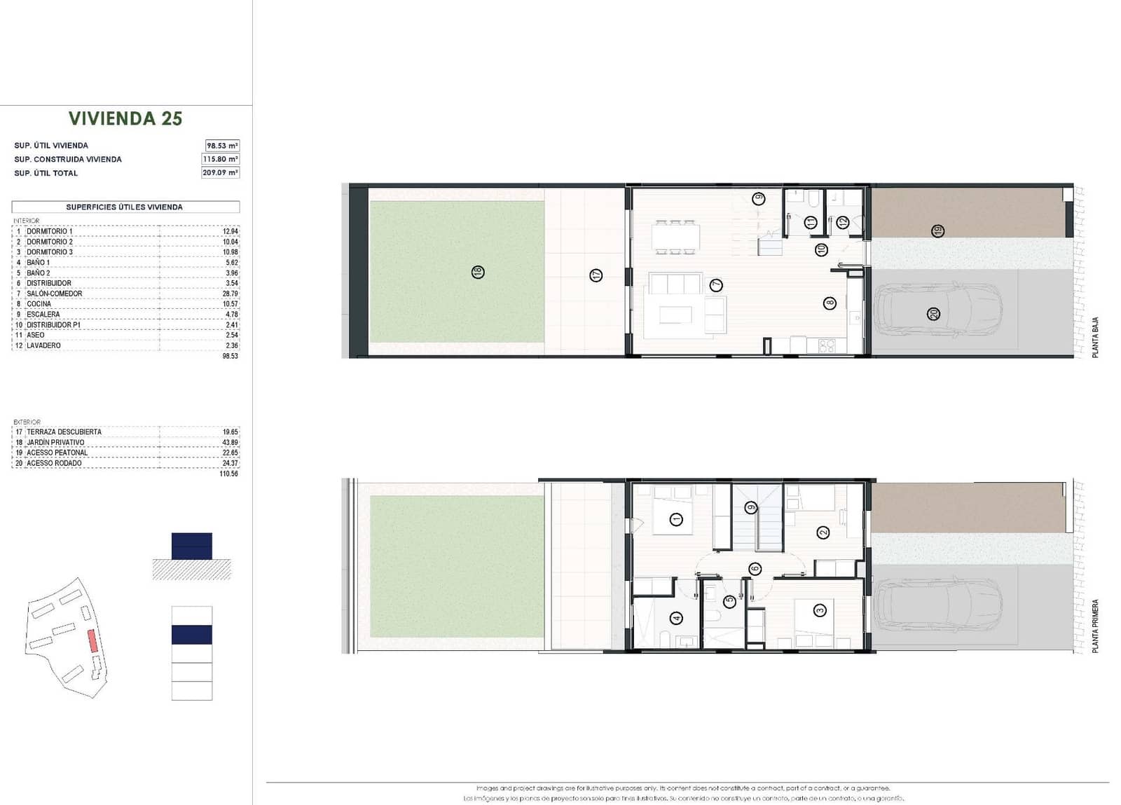 3 chambre Villa/Maison Mitoyenne à vendre à Finestrat avec piscine garage - 430 000 € (Ref: 10181831)