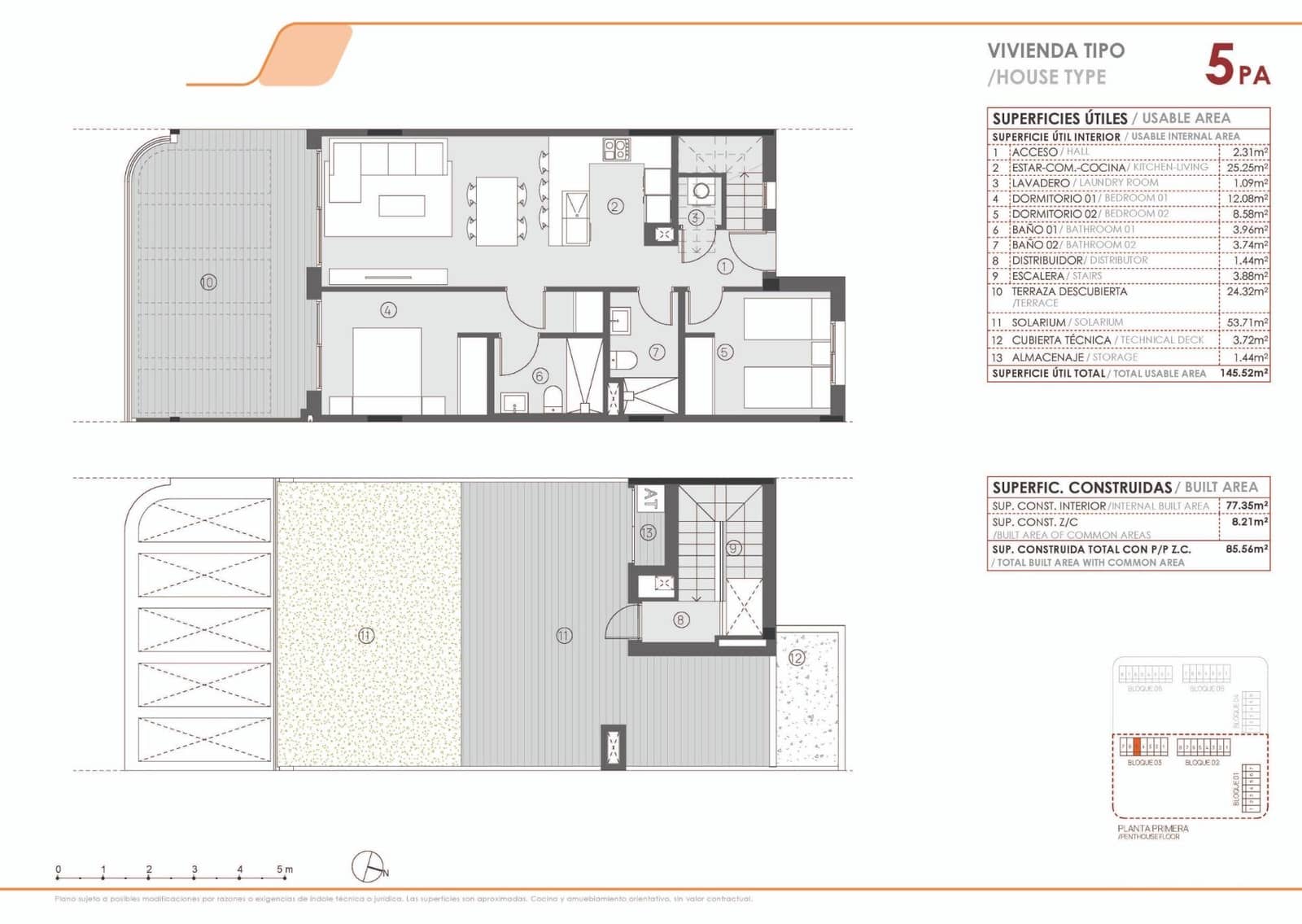 2 bedroom Penthouse for sale in El Limonar with pool garage - € 350,000 (Ref: 10181839)