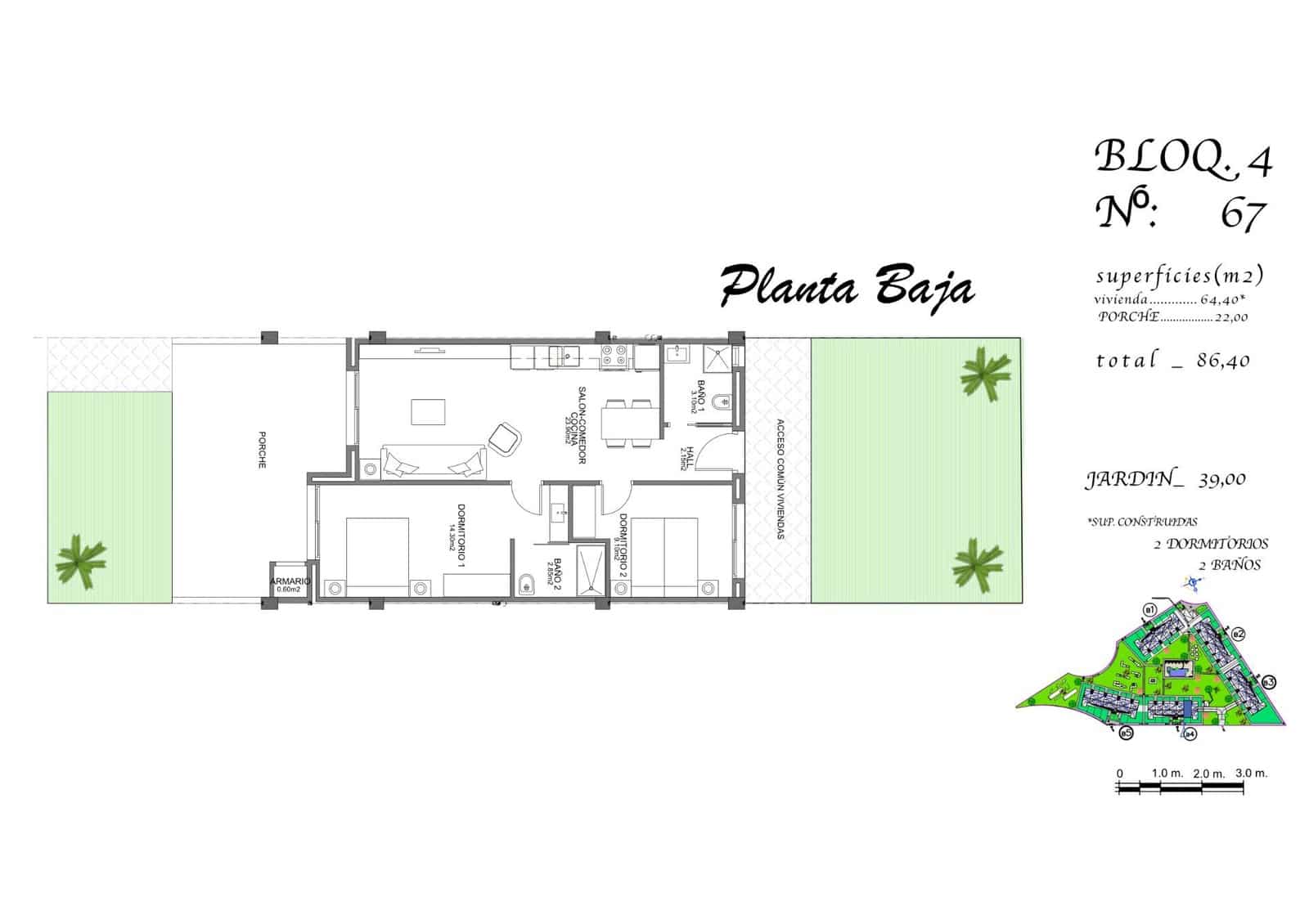 2 slaapkamer Appartement te koop in Guardamar del Segura met zwembad garage - € 232.000 (Ref: 10181846)